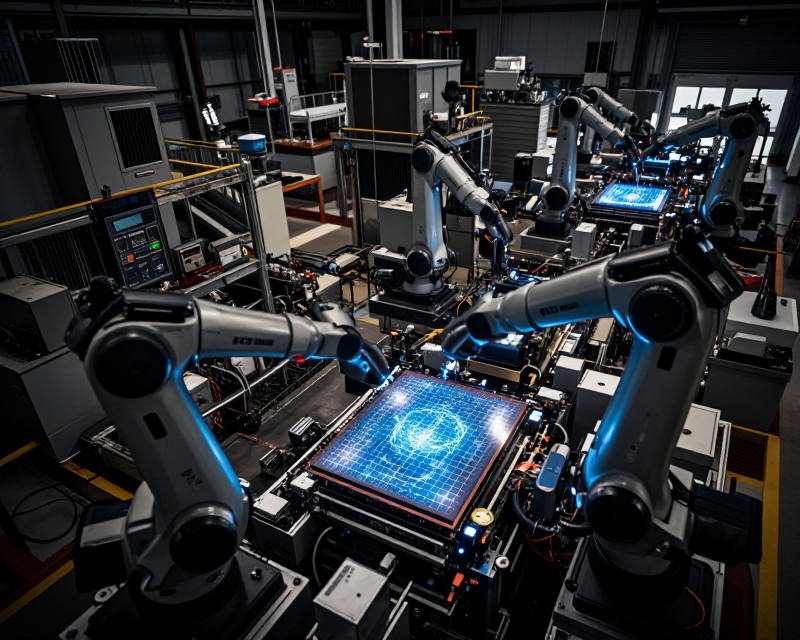 Futuristic Semiconductor Factory