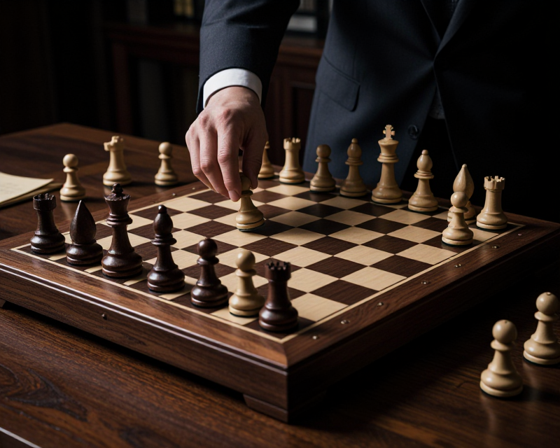 Symbolic Chessboard in Korean Office