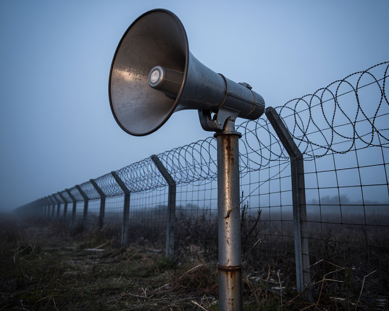North Korean loudspeaker at the border