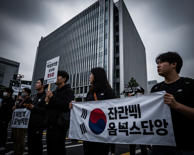 Protest at Naver HQ