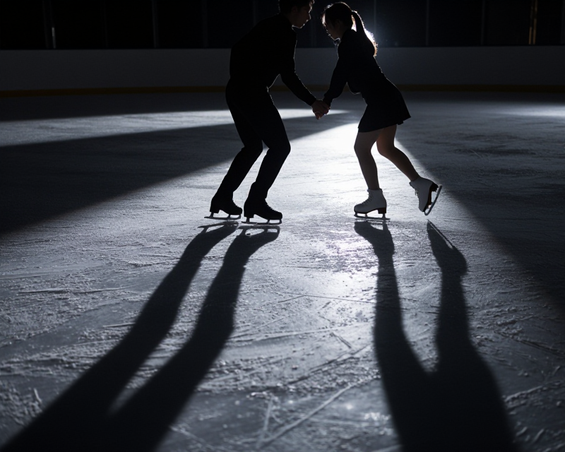 Cinematic Ice Dance Shadow