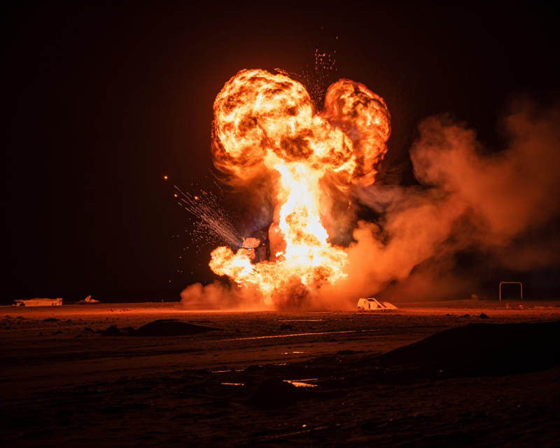 Night Missile Strike