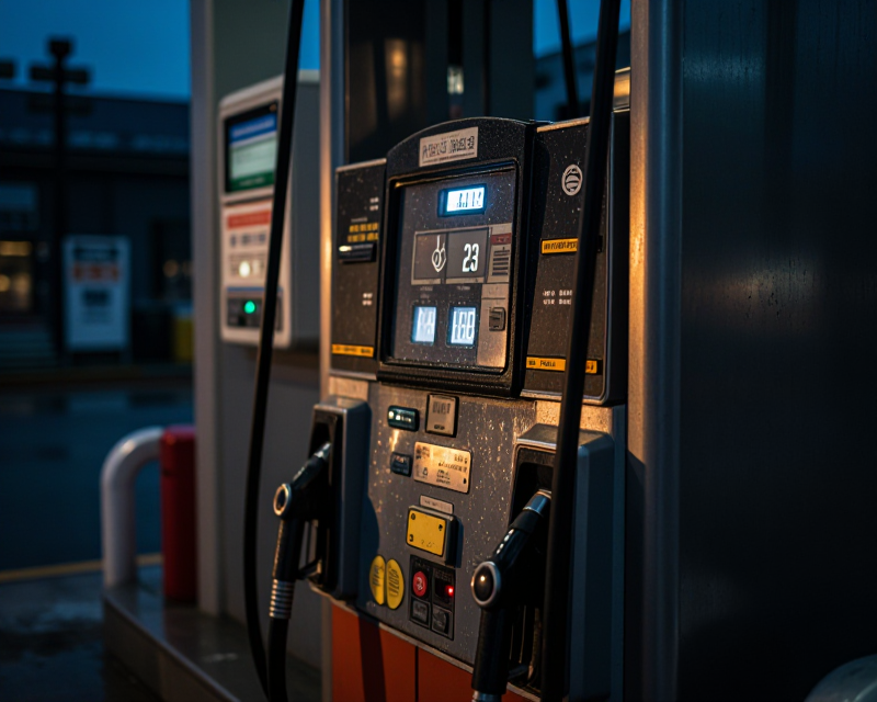 Economic Instability at a Korean Gas Station