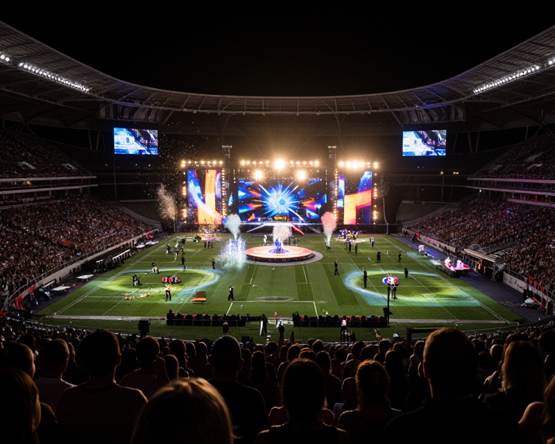 World Cup Halftime Show Atmosphere