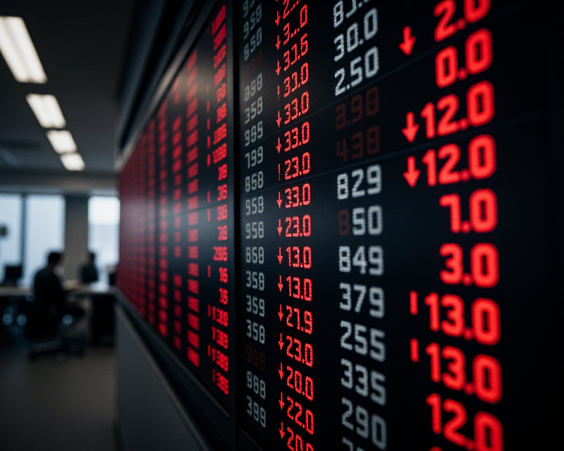 Stock Market Decline Concept